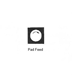 Absorbent or pad feed wick