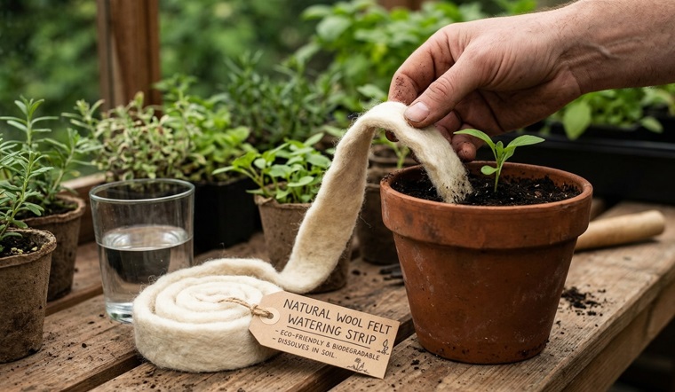 Wool felt Watering Wick Strip